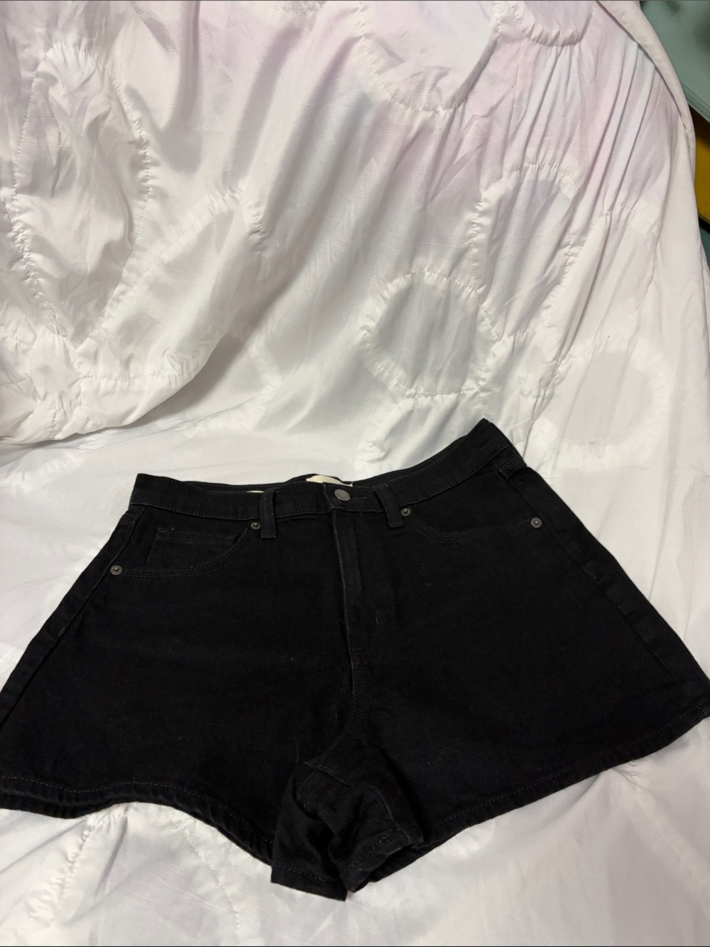 Universal Thread Black High-Rise Denim Shorts